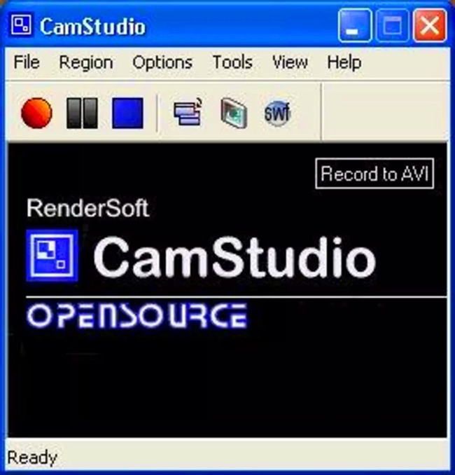 CamStudio 1 interface from the original release era